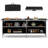 Portable Bar Table Folding Camping Table w/ Aluminum Alloy Frame 2-Tier Shelves-25352449
