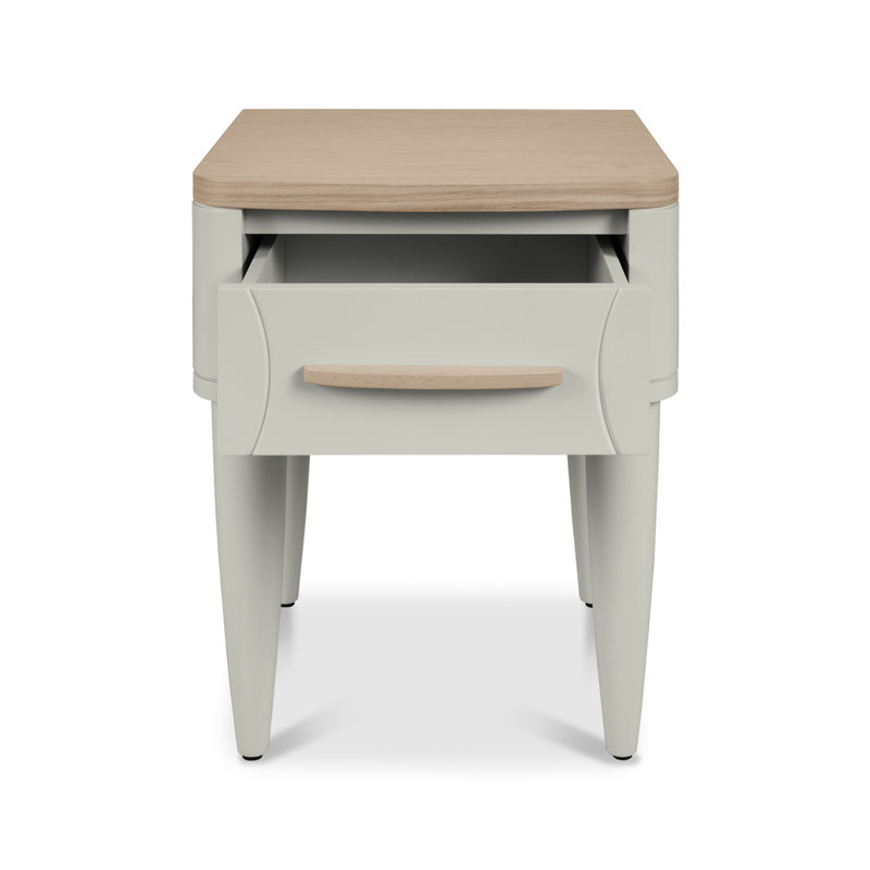 44cm W Solid + Manufactured Wood Bedside Table