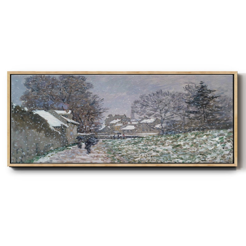 Neige à Argenteuil 02, 1874 - toile encadrée, H 20 po x l 50 po
