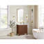 Meuble-lavabo à simple cuve 30 po en chêne brun foncé avec plateau en pierre composite à grain blanc-1930349675-1930349669