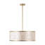 22" 5-Light Capiz Shell Drum Chandelier
