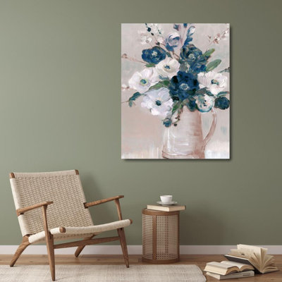 Art sur toile tendue avec Alcat Hill® Swatland, Sally Gallery: Touch of Teal Arrangement I