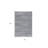 2’ X 4’ Navy Blue Decorative Stripes Area Rug