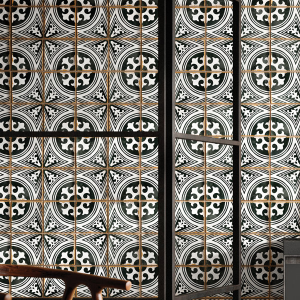 Casablanca 5" x 5" Ceramic Patterned Floor Use Tile