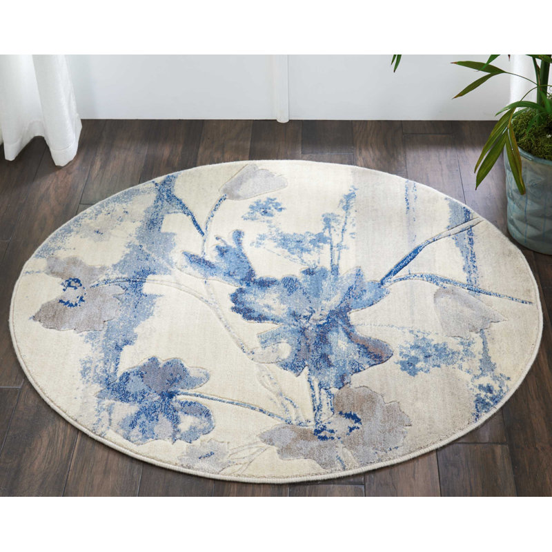 Arnim Floral Indoor Rug, Round 7'9"