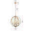 Lustre de globe de style bougie 4 lumières Stouffer-24356366