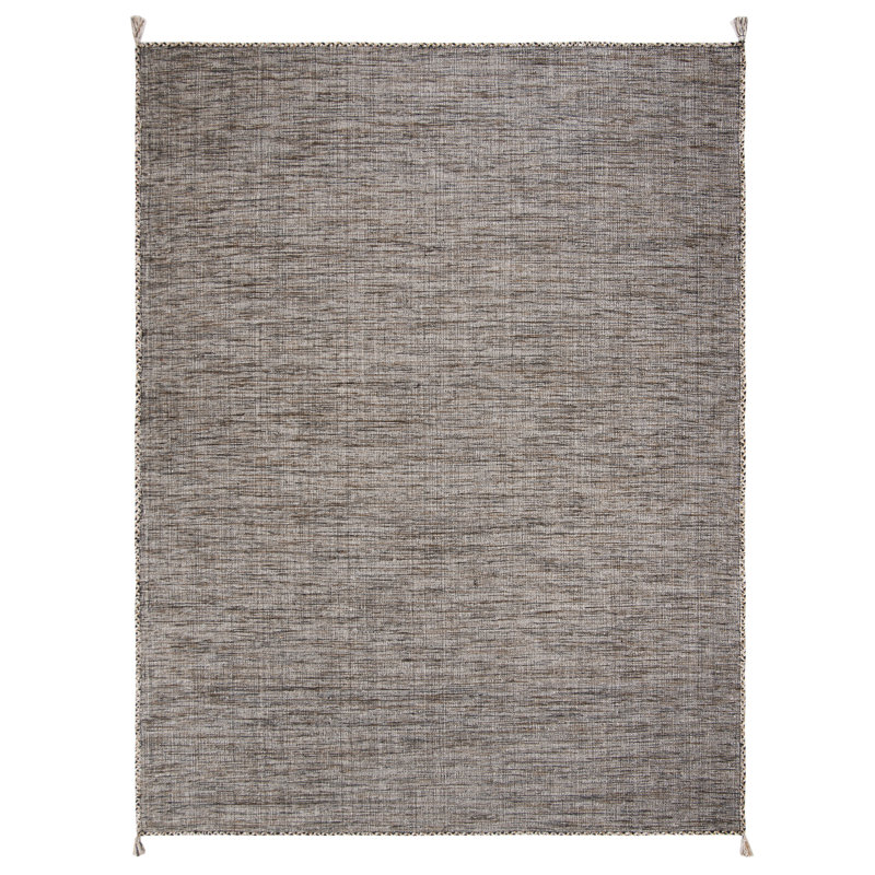 Amaral Hand Woven Cotton Solid Color Rug, Rectangle 9' x 12'