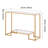 2-Tier Glass Console Table