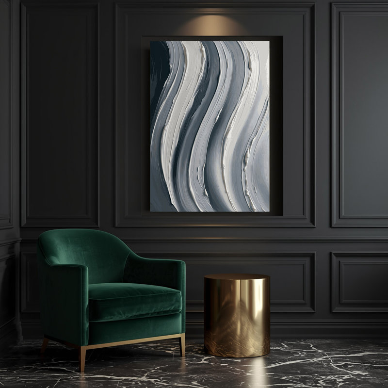 Art mural sur toile DiagonalStripes, H 12 po x l 18 po