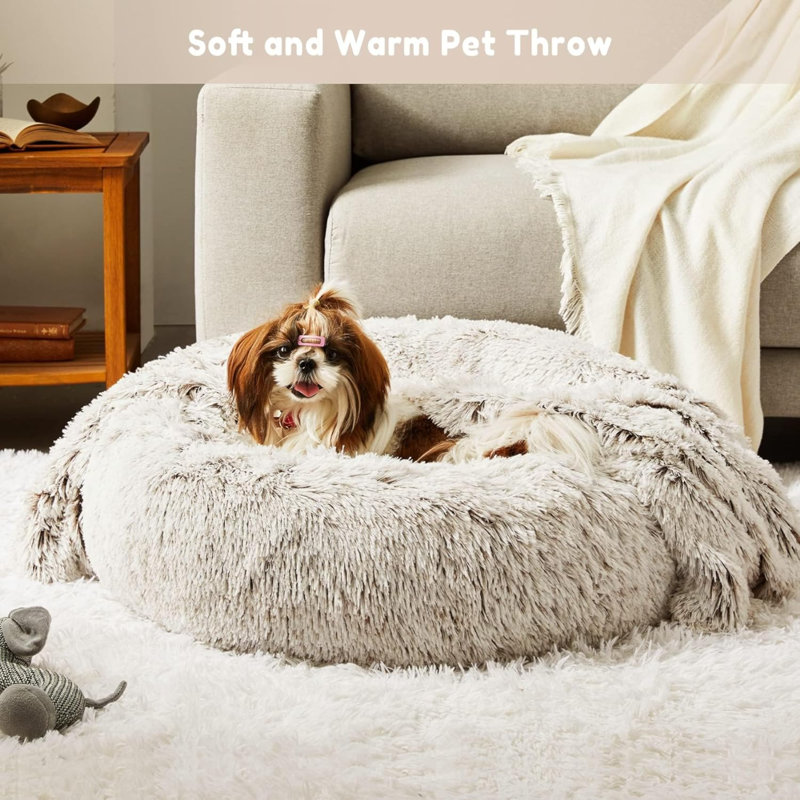 Petit lit pour chien avec couverture