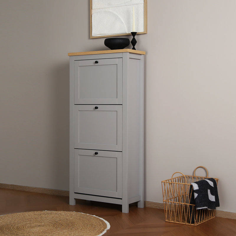18 Pair Flip Down Shoe Storage
