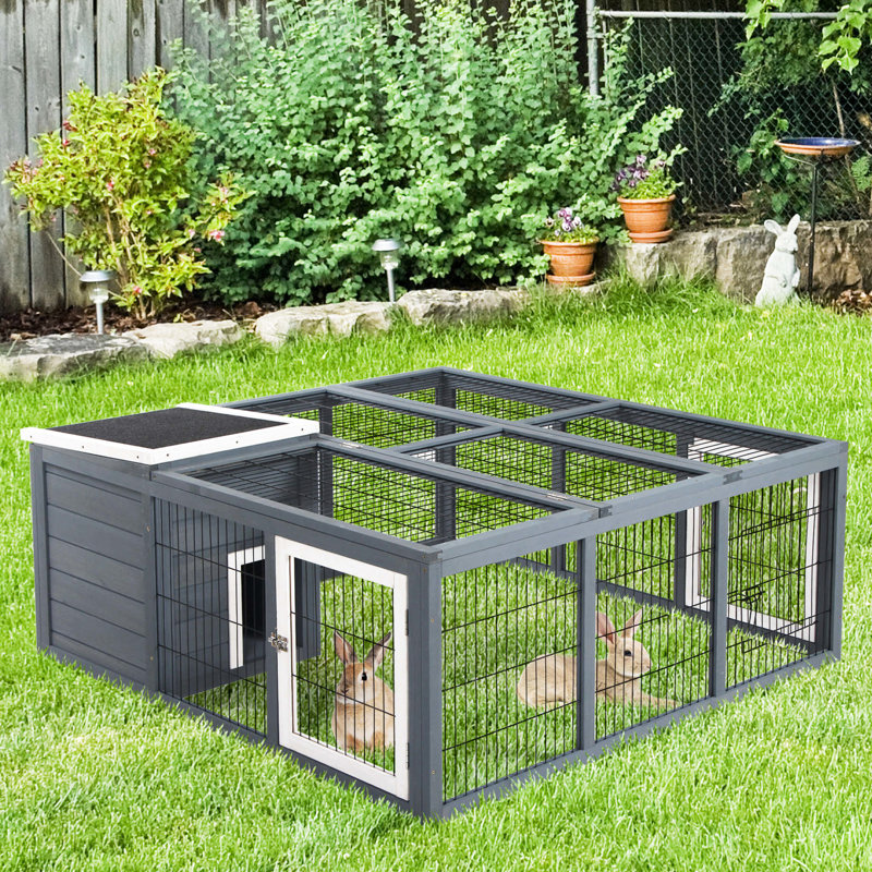 Petit animal, gris - ouverture principale et conception réfléchie pour l'accès des animaux, ventilation facile et imperméable avec cage de porte pour animaux de compagnie