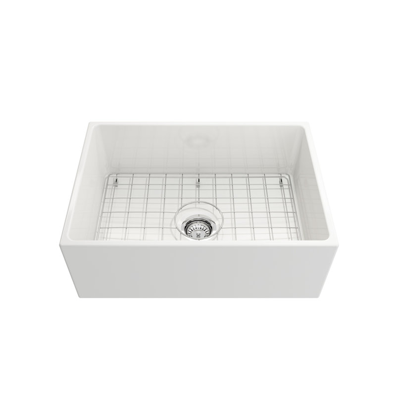 27'' L Single Bowl Fireclay Kitchen Sink
