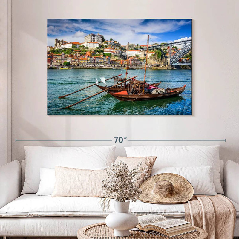 Hannes Douro River Fishing Boats, 32" H x 48" W