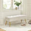 Boucle Upholstered Bench