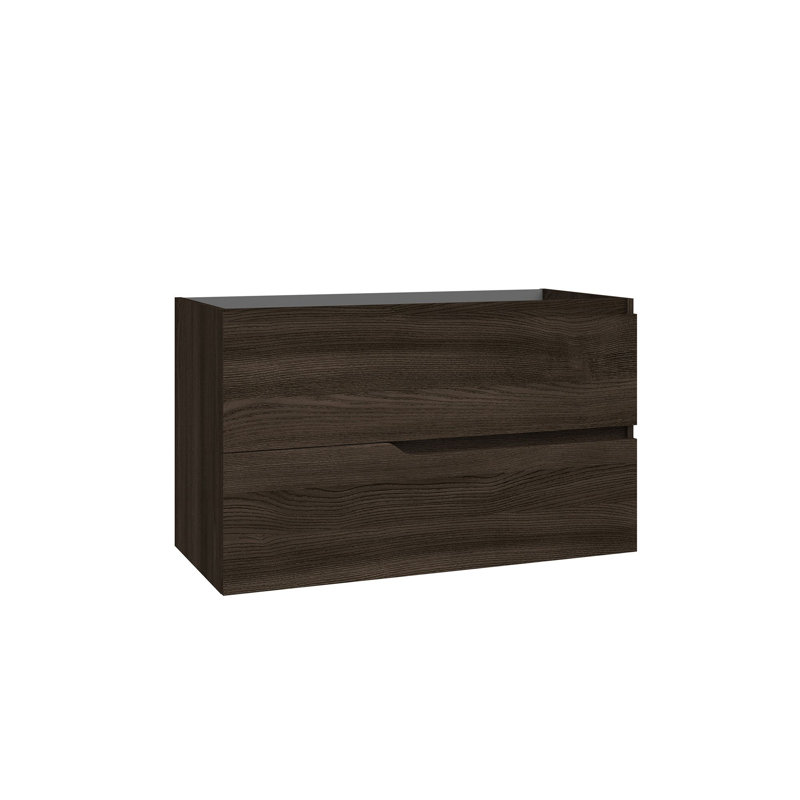 Base de meuble-lavabo mural simple 38,9 po Menta seulement, Wengé