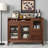 Multi-functional storage solid wood sideboard-43537683
