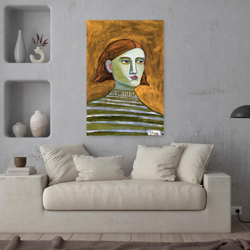 Art contemporain, art contemporain abstrait, H 36 po x l 24 po