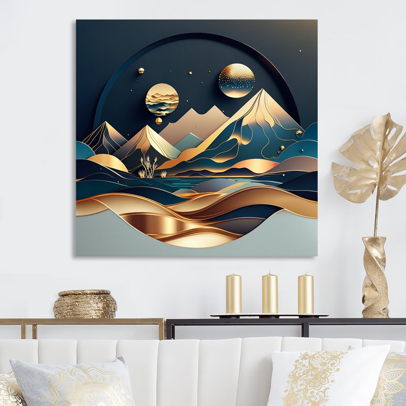 Décoration murale en métal, H 23 po x l 23 po x P 1 po