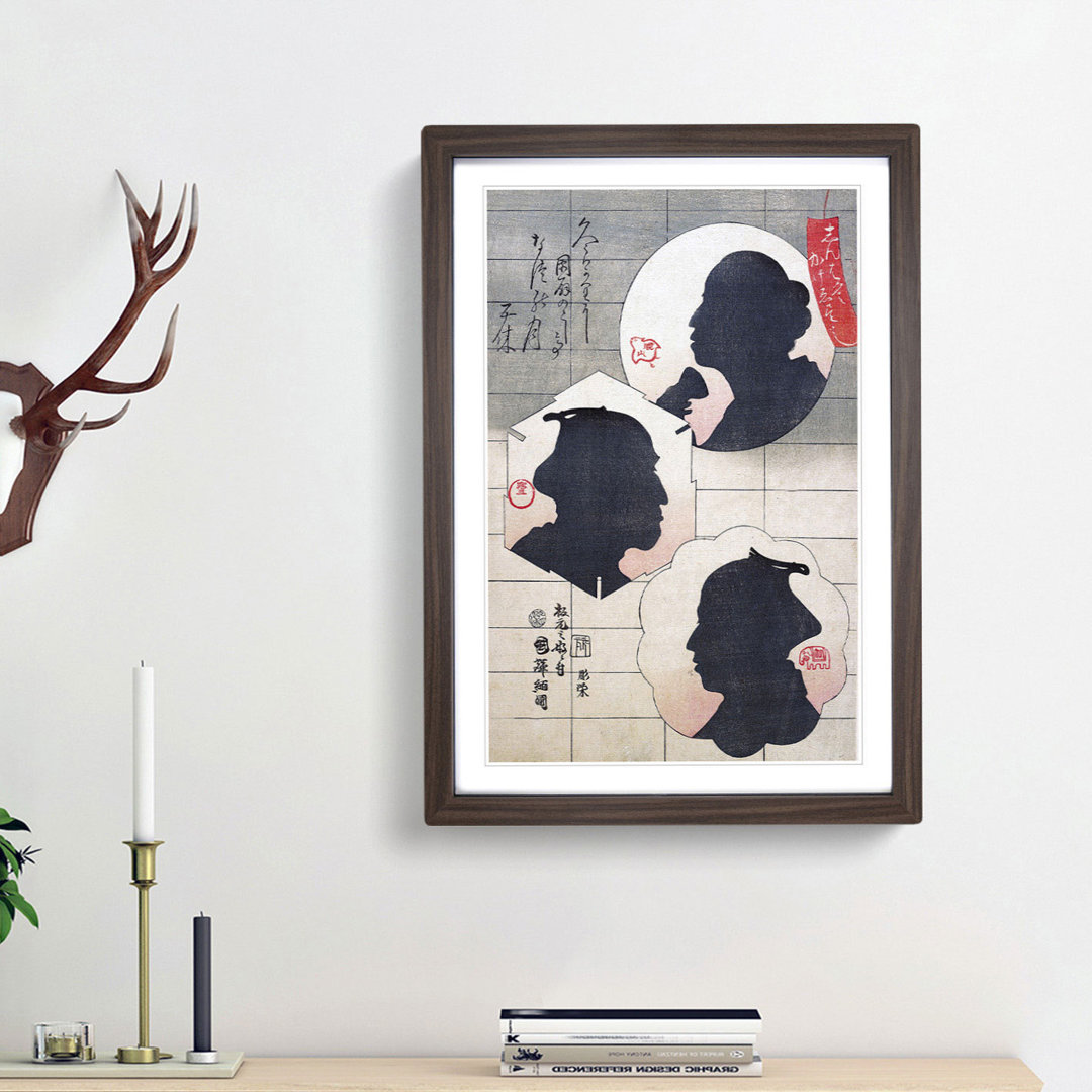 Silhouettes by Utagawa Kuniteru - Picture Frame Painting Print
