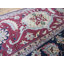 Tapis en laine rouge/bleu 9 pi 3 po x 12 pi 4 po one-of-kind-noué la main Keim