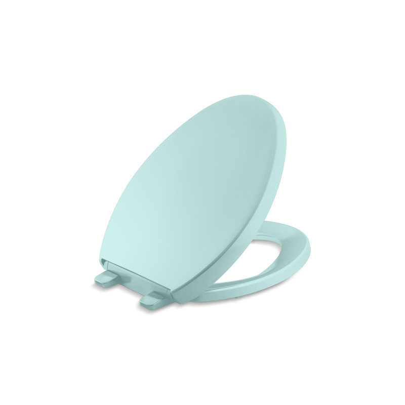 Reveal Quiet-Close with Grip-Tight Toilet Seat, Spring Green, Elongated