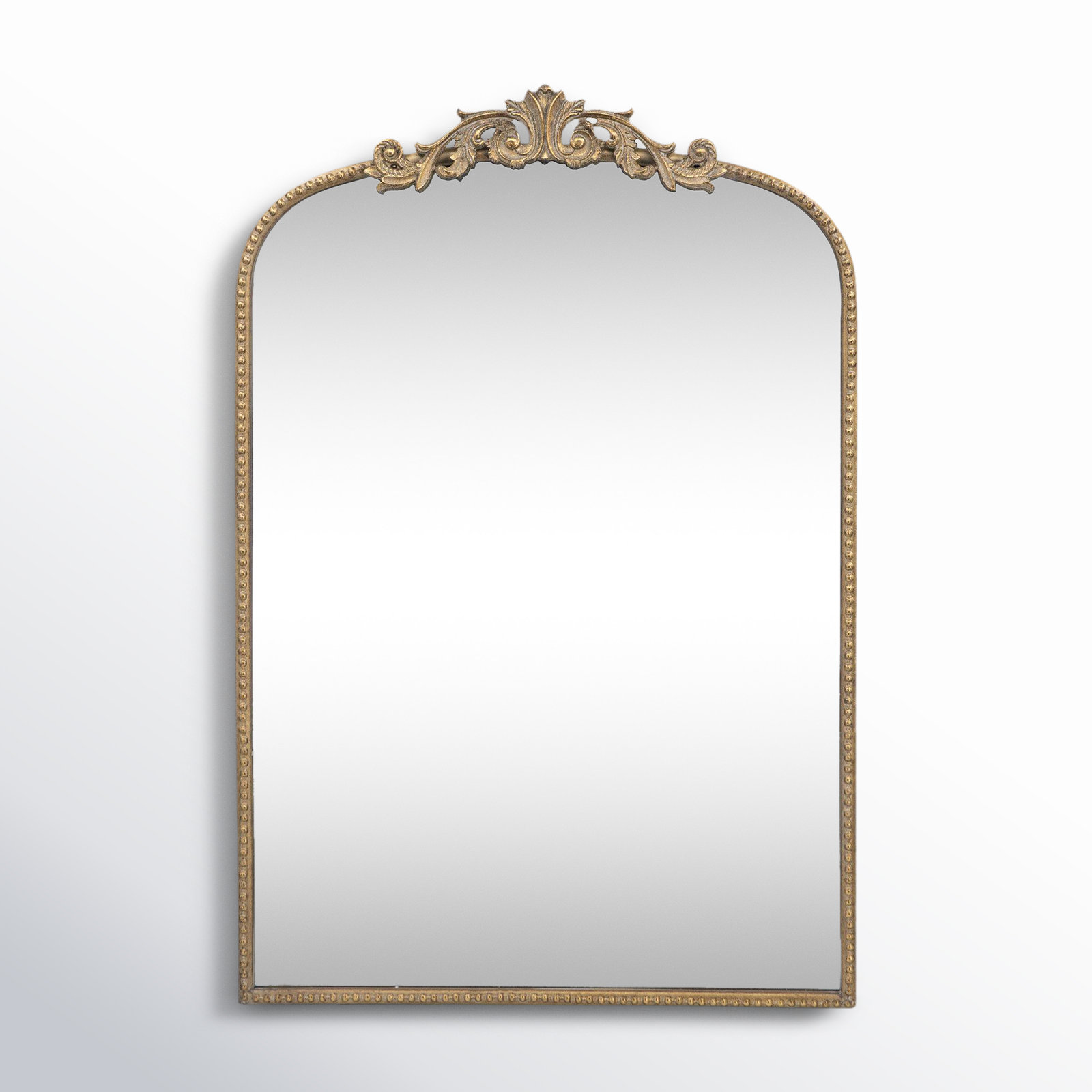 Emmeline Metal Arch Mirror, Gold, 36" x 24"