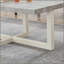 Table basse ronde ronde en simili béton et blanc Roundhill Furniture-130020408