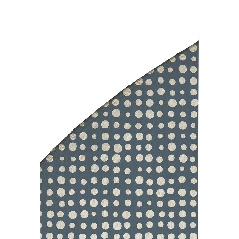 Tapis d'extérieur antidérapant à pois assortis, Rond 5 pi