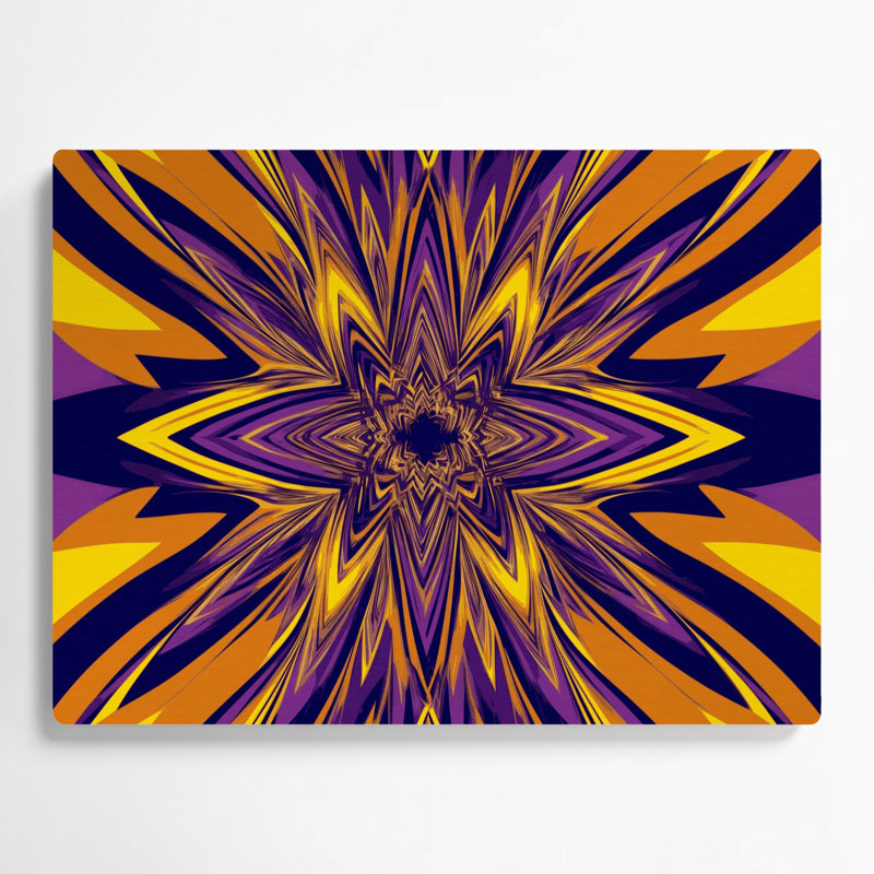 Art mural brun op Op 37, H 24 po x l 36 po