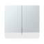 Pharmacie, 2 portes, 3 tablettes, 2 miroirs, blanc