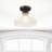 Penelope Glass Flush Mount