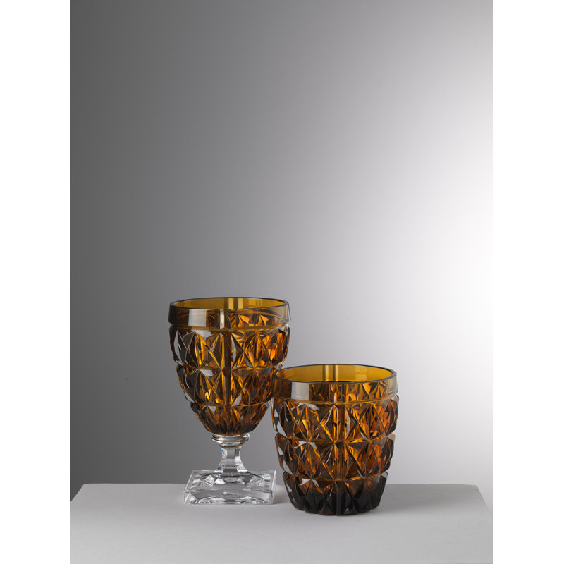 Stella 13.5oz. Acrylic Drinking Glass Set, Amber