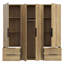 Tasharra 4 Door Manufactured Wood Wardrobe
