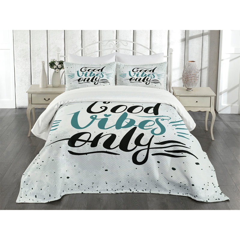 Ensemble de couvre-lit Ambesonne Chill, Couvre-lit très grand + 2 taies décoratives stan