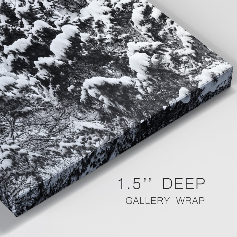 Wintery Dreams I - Toile tendue avec châssis de qualité supérieure - prête à être accrochée, H 60 po x l 40 po x P 1 po