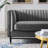 Devote Channel Tufted Performance Velvet Loveseat-489108736