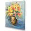 Fleurs d'été jaunes et oranges - art mural traditionnel sur toile-364263454-364263525