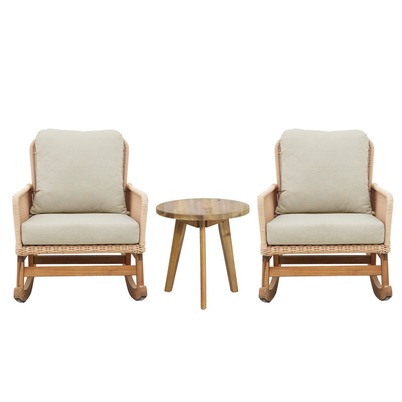 Ensemble de sièges d'extérieur 3 pièces Modern, Beige