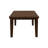 18" Leaf Rectangular Dining Table, Brown Wood, Solid Contemporary Decoration Leaf, Wood Finish, Cool-497867823