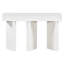 Table d'entrée géométrique en MDF compacte et peu encombrante, solution de couloir blanche élégante