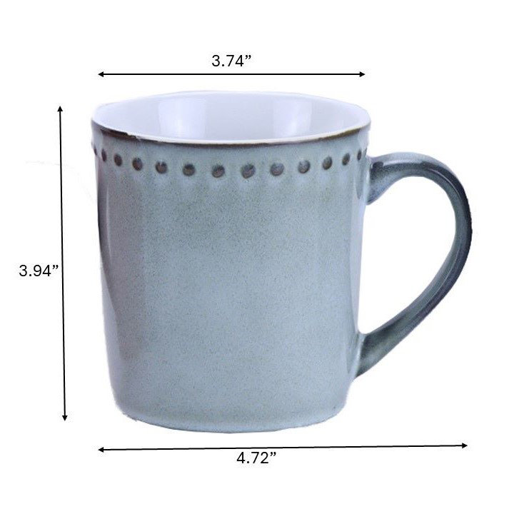 Winston Porter 4x16oz Reactive Glaze Mug Set