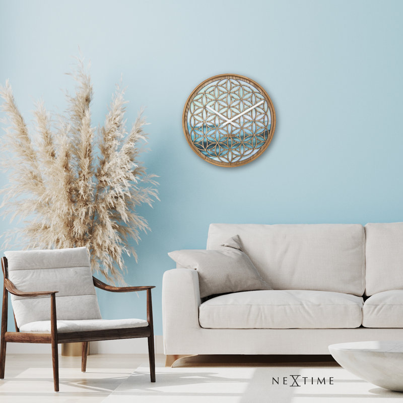 Peace & Calm Solid Wood Wall Clock