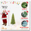 Arbre de Noël mince 9 pi avec lumières DEL-555114827-555114824