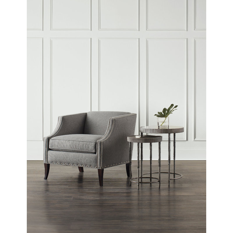 Mirrored Glass Top Nesting Tables