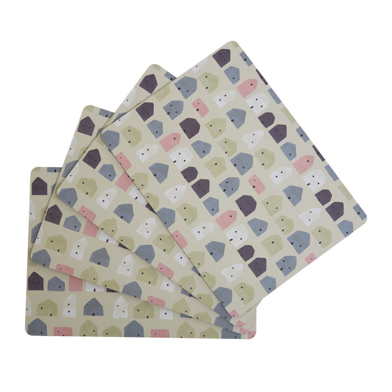 Anyfer Cork Geometric Rectangle Placemat