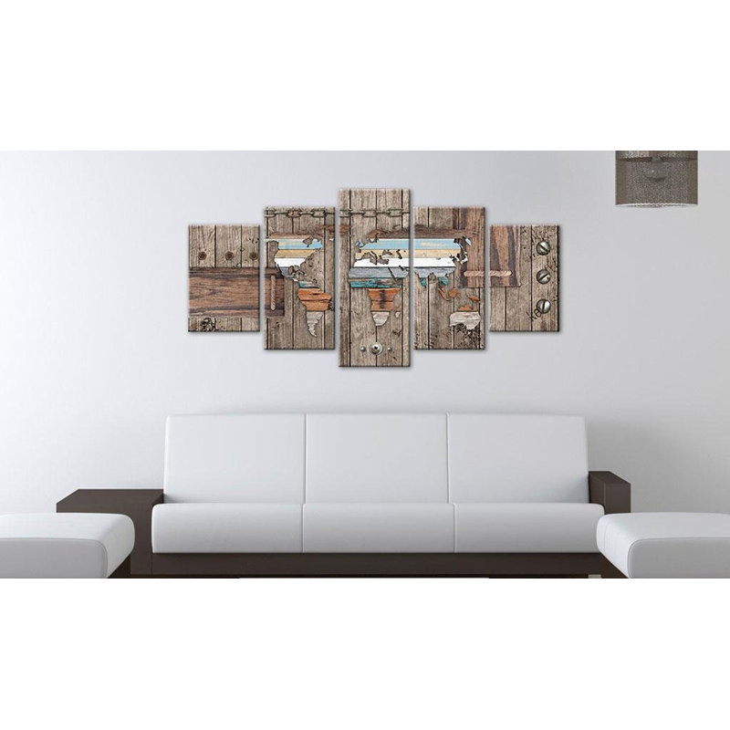Sea Travels 5 pièces, H 40 po x l 80 po x P 0,7 po