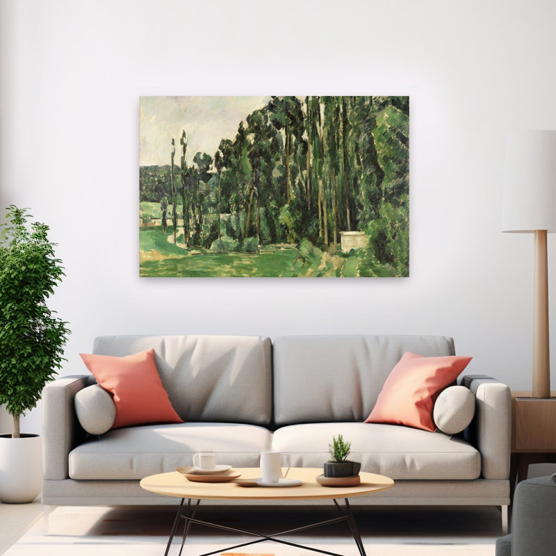 The Poplars, C.1879-82 Abstract Contemporary Landscape Nature Wall Art Print, 101.6cm H x 152.4cm W