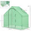 Walk In Tomato 180*100*168 cm Steel 1 Piece Mini Greenhouse Green with Zippered Door and Mesh Windows