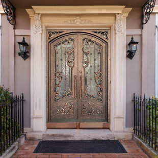 Gilded Vine Iron Door